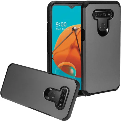 Vista 9 de Para LG K51, LG Reflect (LM-K500) - Funda híbrida de TPU - AC4 Azul