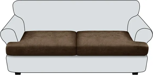 Vista 62 de Funda de cojín para sofá con aspecto de cuero, 1 unidad, elástica, para sala de estar, funda de cojín individual para sofá, protector de asiento