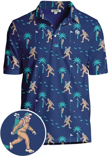 Vista 2 de Tipsy Elves Camisas de golf para hombre - Polo de golf de alto rendimiento para hombre