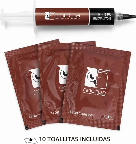 Vista 2 de Noctua NT-H2 10g, High-Performance Thermal Paste and 10 Cleaning Wipes