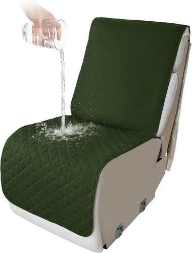 Vista 170 de HDCAXKJ Fundas impermeables 100% impermeables para sofá reclinable en forma de L, lavable, acolchada y suave para perros y mascotas, 1 funda de Negro