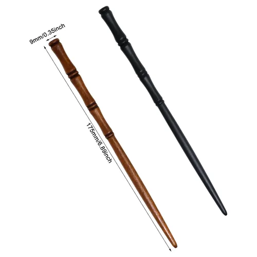 Vista 2 de Honbay 6 palillos de madera retro con forma de bambú, palillos de madera hechos a mano, soporte decorativo para el cabello para mujeres, accesorios