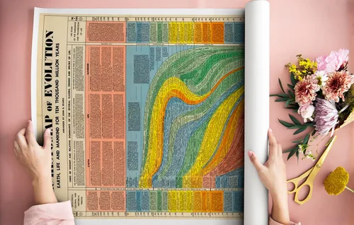 Vista 3 de Histomap of Evolution - Regalos para los amantes de la historia - Póster de aula - Mapa de investigación científica geología genética