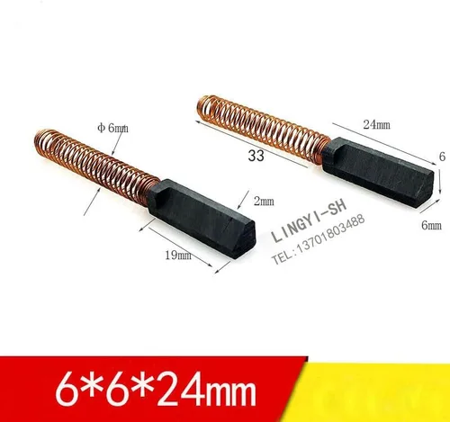 Vista 2 de (2 piezas) cepillos de motor de carbono para mezcladores Kitchenaid repuesto Repalce parte WPW10380496