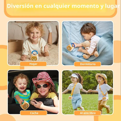 Vista 7 de alilo Pocket Bunny - Reproductor de música portátil para niños, juguetes musicales para niños pequeños, precargado de más de 120