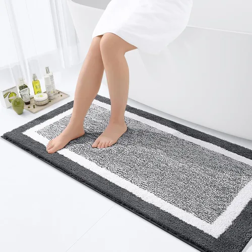 Vista 87 de OLANLY Alfombras de baño 24x16, tapetes de baño extra suaves y absorbentes de microfibra, antideslizantes, lavables a máquina, secan rápido