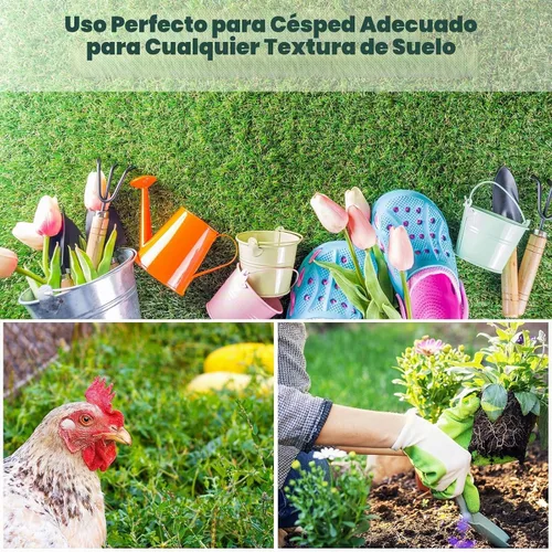 Vista 6 de Therwen - 100 estacas de césped artificial de 6 pulgadas para paisajes Verde
