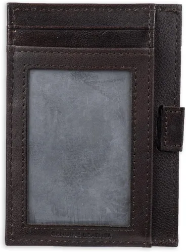 Vista 5 de Kenneth Cole REACTION - Cartera RFID para hombre, capacidad extra, marrón, talla única, Marrón
