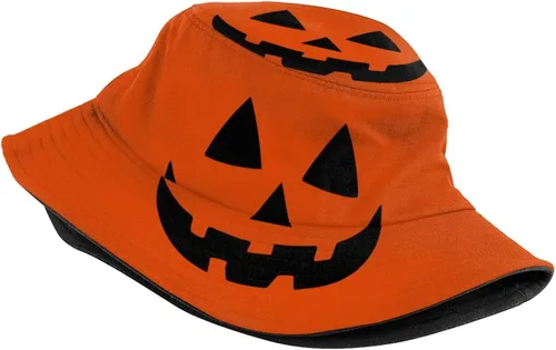 Vista 2 de Sombreros de pescador de murciélagos de Halloween, gorra de sol plegable para exteriores, sombrero de pescador para mujeres y hombres