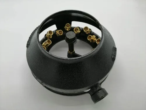 Vista 3 de MENSI Kit de seguridad para quemador de chorro de hierro fundido, quemador piloto, mini quemador pequeño, con manguera de línea de gas flexible
