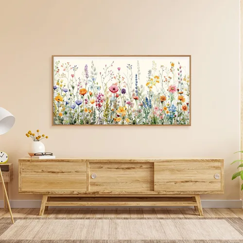 Vista 280 de FWIEXA Juego de Arte de Lienzo Bohemio Enmarcado para Pared, Cuadros Botánicos Verde Salvia Decoración de Pared, Impresiones de Arte de Plantas