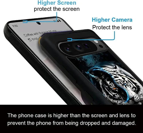 Vista 831 de Compatible con Google Pixel 4A 5G Mobile Case Creative Acrylic Panel trasero Silicona Protección Grip especialmente diseñado para Google Pixel 4A 5G