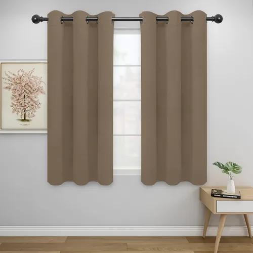 Vista 51 de Easy-Going - Cortinas opacas para dormitorio, aislamiento térmico sólido con ojales, cortinas de ventana para reducción de ruido, cortinas