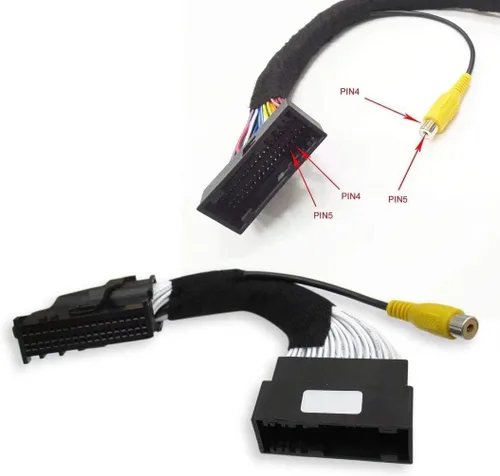 Vista 2 de Adaptador de arnés de video de cámara de respaldo de 54 pines compatible con Ford Sync 2 y Sync 3 Converter para Ford y Lincoln