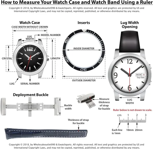 Vista 6 de Ewatchparts BISEL INSERTO COMPATIBLE CON TAG HEUER AQUARACER CALIBRE 5 RELOJ WAN2010 WAN2111 1110 AZUL