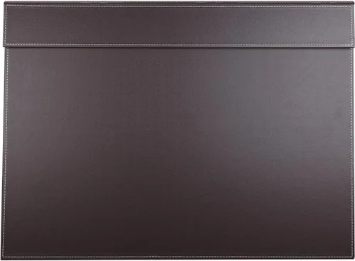 Vista 10 de KINGFOM Vade para escritorio de cuero sintético ultra suave con clip para papel A3/A4, protector de mesa para dibujo y escritura, grande de 24"x18