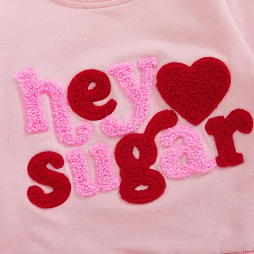 Vista 50 de Sudadera con cuello redondo para el día de San Valentín para bebé, niña, niño, para el día de San Valentín