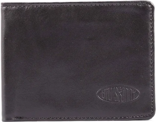 Vista 6 de Big Skinny Cartera delgada de cuero bi-fold para hombre, con capacidad para hasta 25 tarjetas