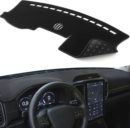 Vista 22 de Cubierta para tablero a medida para Dodge Ram 1500 2500 3500 1998 1999 2000 2001, cubierta para salpicadero, protector de tapete para salpicadero