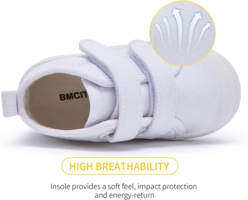 Vista 4 de BMCiTYBM Zapatos de lona para niños y niñas pequeños
