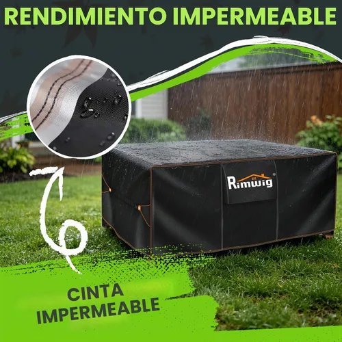 Vista 3 de Fundas extragrandes impermeables para juego de muebles de patio, liquidación de fundas para muebles de exterior, fundas para juego de sofá