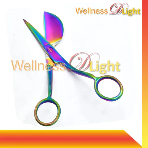 Vista 3 de WellnessD'Light Applique Pelican Duckbill Blade 5.8 pulgadas – Tijeras curvadas con mango compensado doblado doble para bordado, tela, hilo, tejer