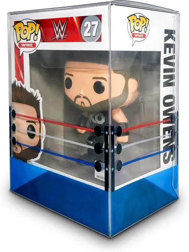 Vista 3 de Protector de caja de anillo de lucha – Funda protectora de plástico de 0.020 in de grosor compatible con figuras de vinilo Funko Pop de 4 pulgadas