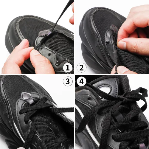 Vista 5 de Pimoys 4 Pairs Shoe Laces, 516'' Flat Shoe Laces Athletic Shoelaces for Sneakers
