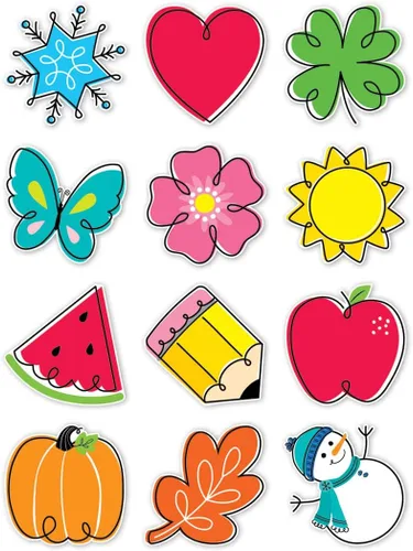 Vista 9 de CTP Apple Time Apples - Recortes de diseñador de tamaños surtidos (#11060 Creative Teaching Press)