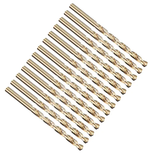 Vista 149 de PATIKIL Broca Jobber de 0.039 in, vástago recto M35 cobalto 5% acero de alta velocidad 135° acabado dorado para metal duro de acero inoxidable - 2