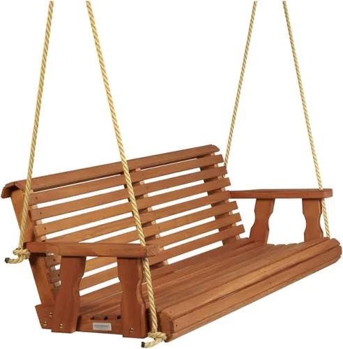 Vista 12 de Hamaca Amish resistente para pórtico, 800 Lb, con sogas colgantes