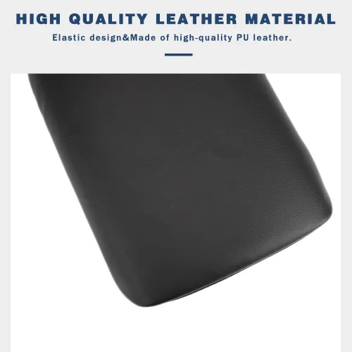 Vista 6 de Funda de Respaldo de Brazo para Consola Central Almohadilla Completa de Protección para Consola de Cuero Accesorios Interiores Compatible con Negro