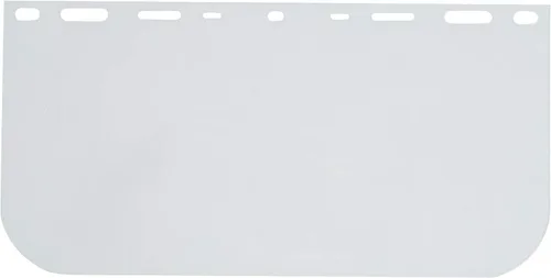 Vista 3 de Protector facial de repuesto, 8 x 15.5 x .040, policarbonato transparente, modelo 15151