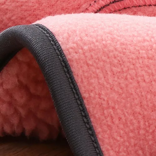 Vista 7 de TBUIALL Chaqueta de invierno de manga larga para niños y niñas, forro polar sólido con capucha y cremallera, abrigo grueso y cálido para niños