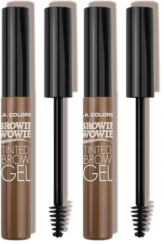 Vista 5 de L.A. COLORS Browie Wowie - Gel para cejas tintado, marrón oscuro CBG413