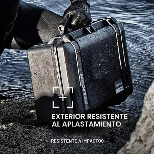 Vista 7 de Pelican Aire 1555 Estuche con espuma - Negro