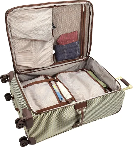 Vista 8 de London Fog Oxford III - Juego de 2 piezas (bolsa de cabina y 25 pulgadas giratoria), color verde oliva, Verde -Oliva, London Fog Oxford Iii - Juego