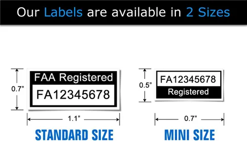 Vista 8 de Mavic Air - Paquete de identificación de drones de la FAA - Etiquetas (3 juegos de 3) + tarjeta de identificación de registro FAA UAS para pilotos