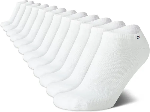 Vista 13 de Tommy Hilfiger Womens 12 Pack Lightweight Cushioned Low Cut No Show Socks Negro (black Logo)