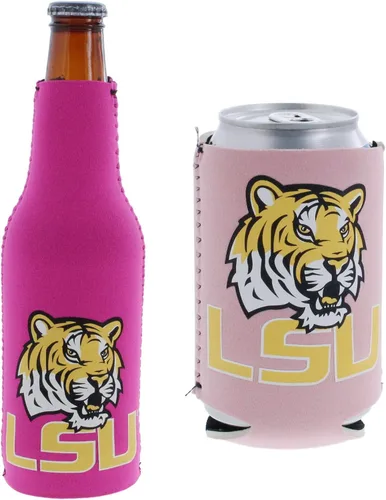 Vista 26 de College Team Color Logo Can & Bottle Holder Insulator Beverage Cooler Set