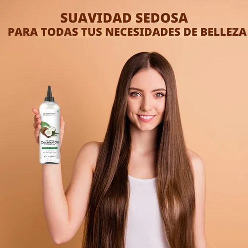 Vista 3 de Majestic Pure Aceite de coco fraccionado, aceite de masaje relajante, aceite portador líquido para diluir aceites esenciales, aceite hidratante