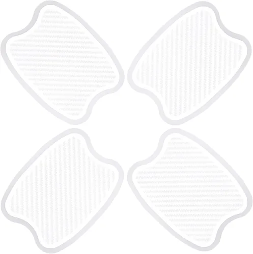 Vista 12 de 4 piezas protectores universales de borde de puerta de automóvil, protector de silicona para parachoques de carrocería de automóvil, moldura