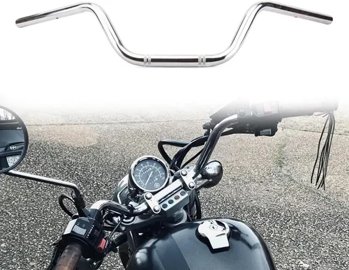 Vista 9 de AnXin - Manillar de motocicleta de 7/8" de elevación alta, tipo Tracker, universal para Sportster XL 883 1200, Cruiser, Bobber, Chopper