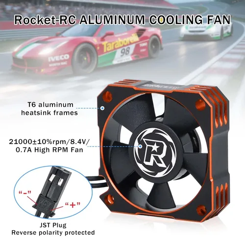 Vista 5 de Ventilador de refrigeración de motor RC 35, disipador de calor ESC de 21000 RPM para automóvil RC 1/10 1/12 1/8 3650, 3660, 3670 motor sin