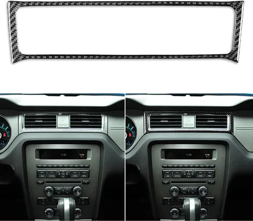 Vista 23 de NVCNX Fibra de Carbono Compatible con Ford Mustang GT Shelby 2010-2014 2011 2012 2013 Consola Central del Coche Transmisión Automática Caja