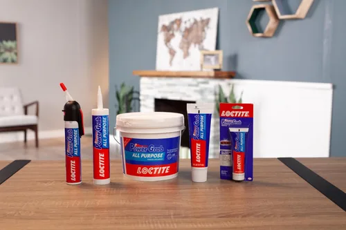 Vista 7 de Loctite Power Grab Express Adhesivo de Construcción Multiusos, Blanco, Tubo Exprimible de 3 fl oz, 1 Paquete - Pegamento de Construcción Versátil