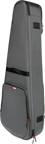 Vista 33 de Gator Cases ICON Series Premium - Bolsa de concierto resistente a la intemperie para guitarras de estilo semihueco; con tiradores de cremallera