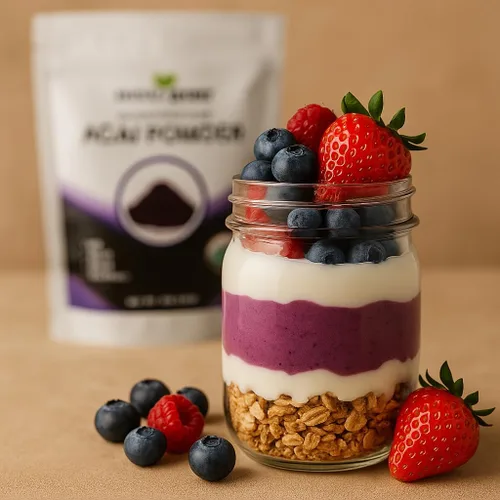 Vista 5 de Mayan's Secret - Polvo orgánico de acai liofilizado - 4 oz (114 g) Perfecto para batidos, cuencos, postres y bebidas Superalimento Antioxidante