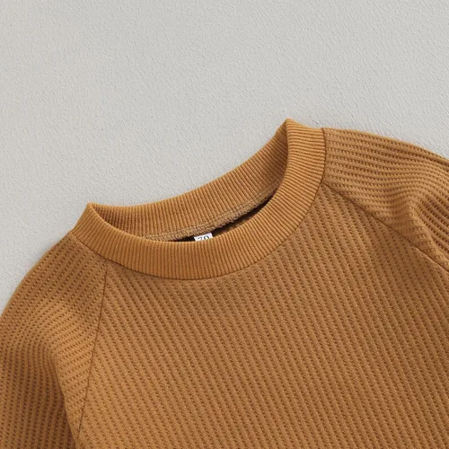 Vista 4 de Molioaky Ropa occidental para bebé recién nacido, sudadera con estampado de vaca, sudadera y pantalones deportivos, conjunto de ropa para otoño e