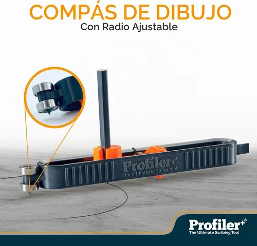 Vista 2 de Profiler+ Herramienta de trazado multifunción – Adaptable a cualquier marcador, herramienta de contorno de precisión final para carpintería